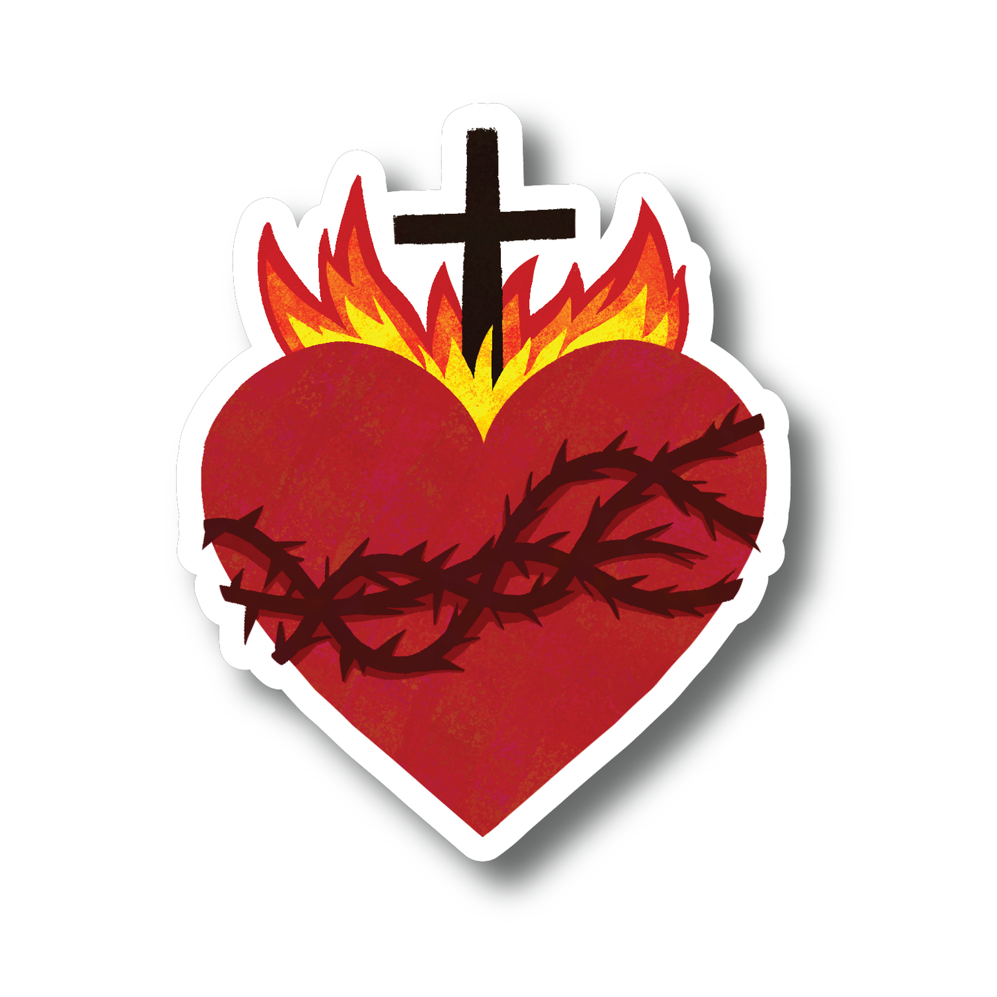 Heart on Fire Decal