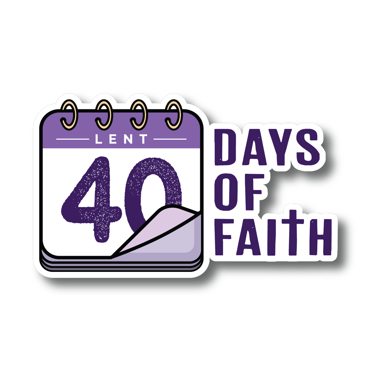 40 Days of Faith Decal