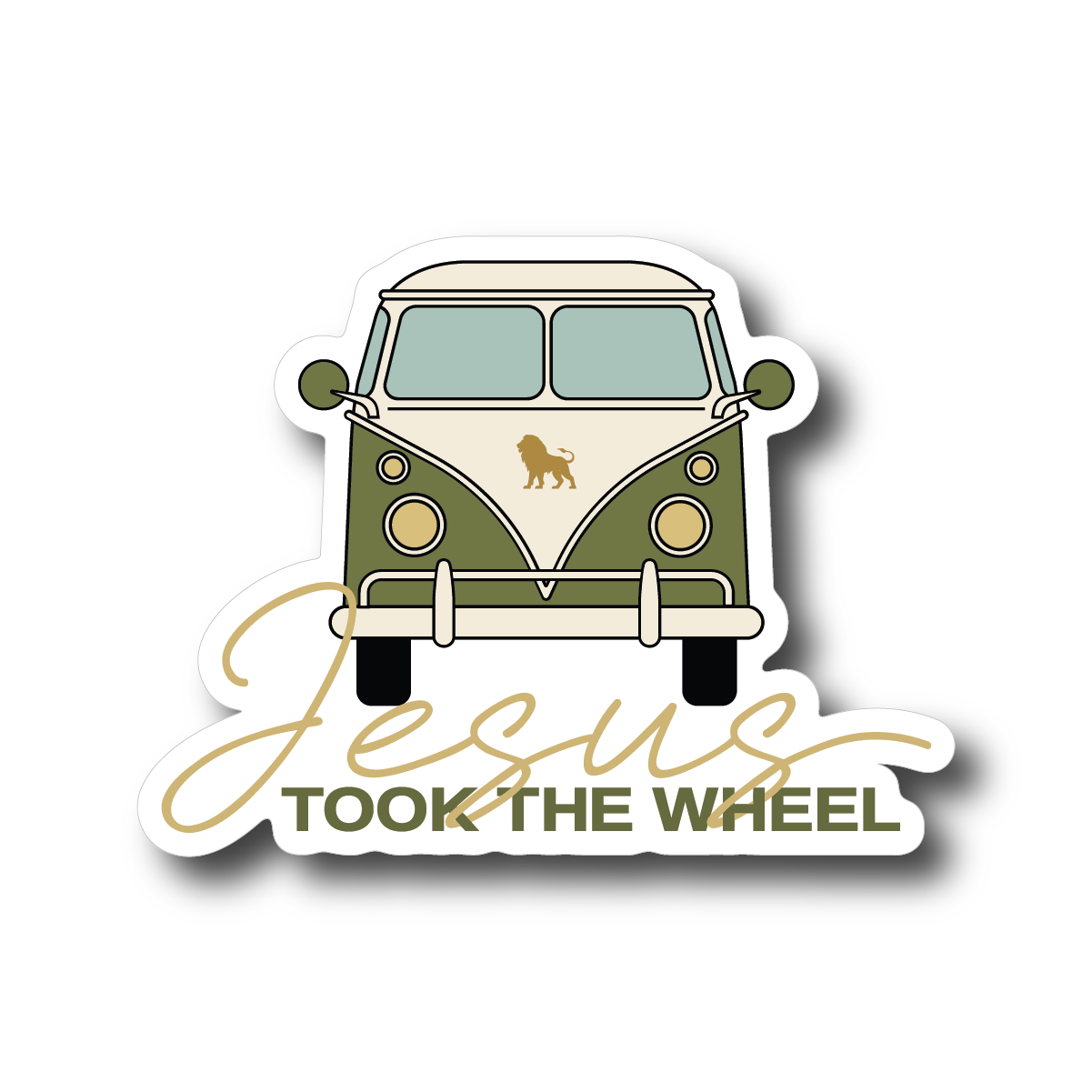 Jesus Took The Wheel Van Decal