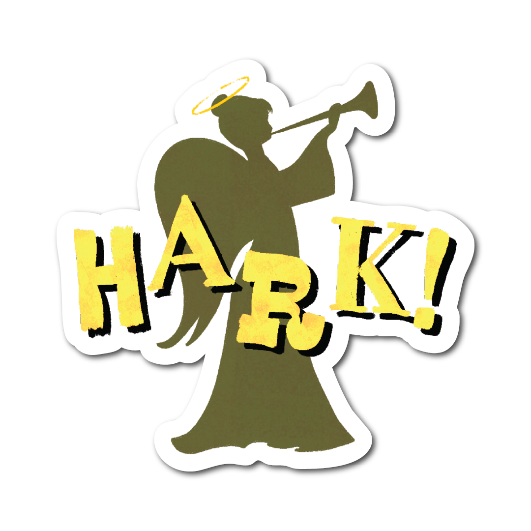 Hark Trumpet Angel Decal